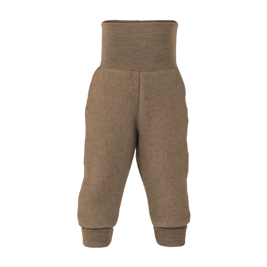 Pantalón con pretina, Merino wool fleece.