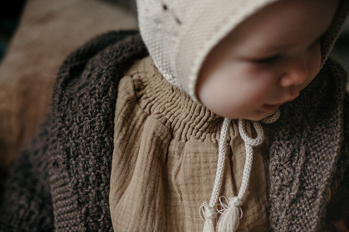 The Muslin Bodysuit, camel