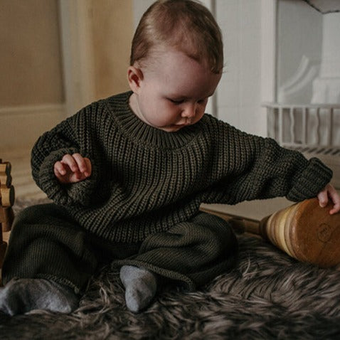 The Chunky Sweater, olive