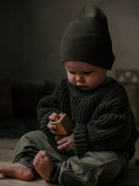 The Chunky Sweater, olive