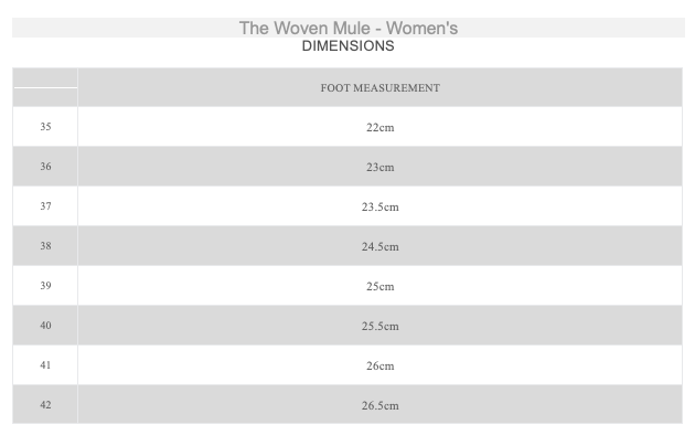 The Woven Mule - Women's