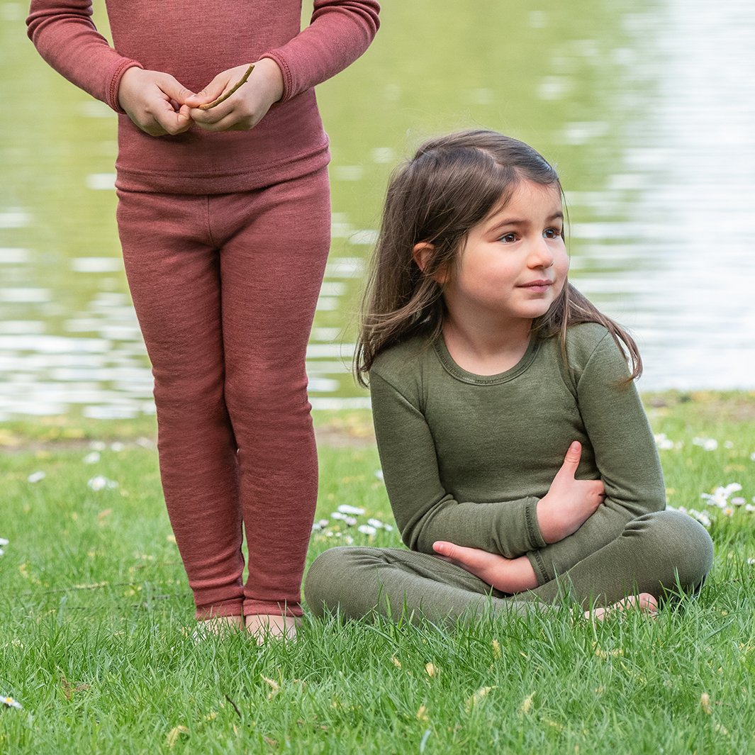 Leggings niños, Lana Merino y Seda