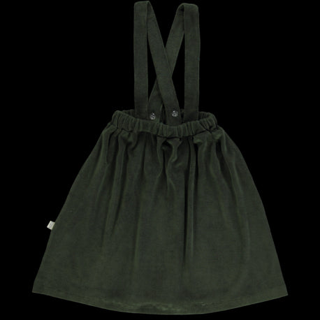 Muguet plush dress, Forest Green
