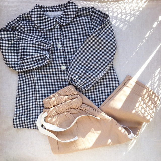 Blusa Capucine, Vichy carbone lait