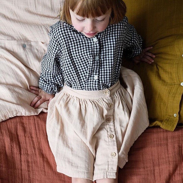 Blusa Capucine, Vichy carbone lait