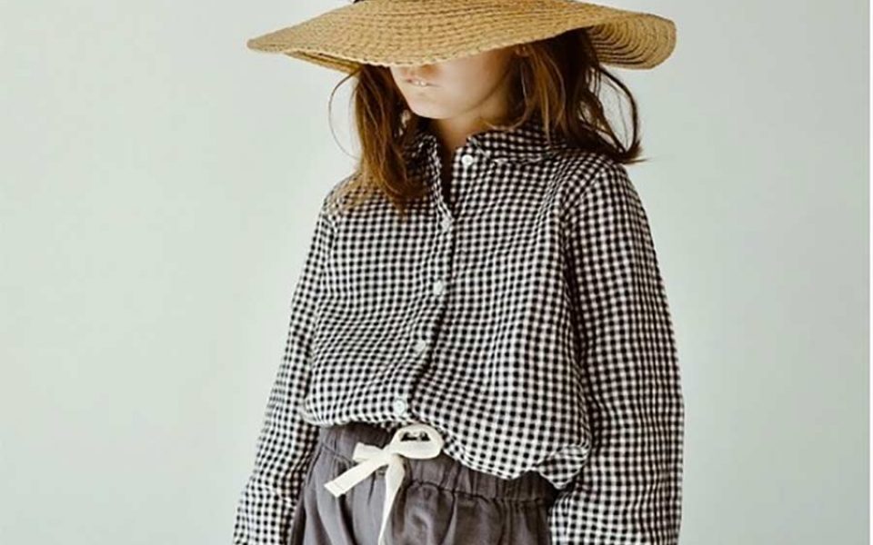 Blusa Capucine, Vichy carbone lait