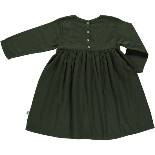 Liseron Dress, Forest Green