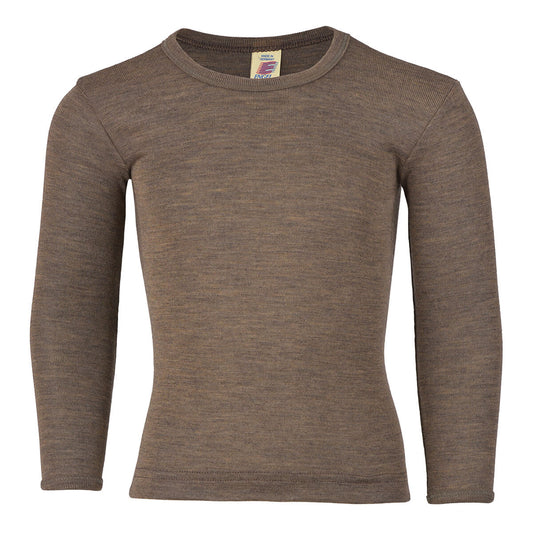 Long-sleeved Merino Wool and Silk T-shirt, Engel